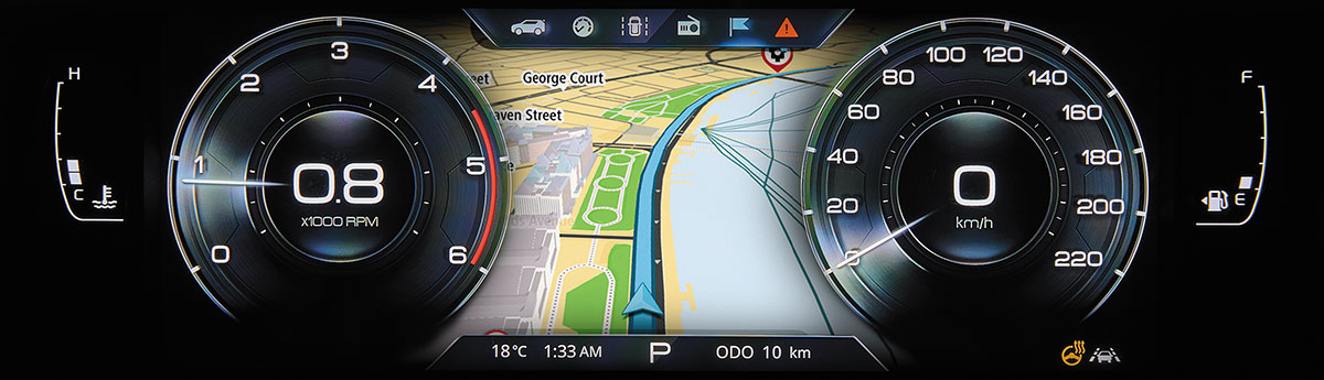 Cluster navigation screen