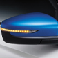 LED side repeater on outside mirror