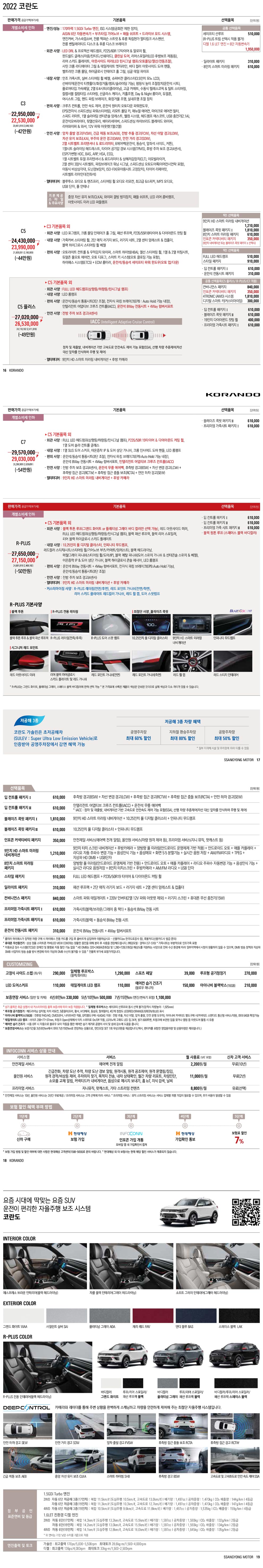 가격표